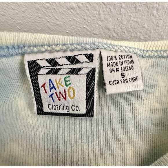 Vtg Y2K Take Two Size Small Retro London Cityscape AOP - Picture 5 of 7